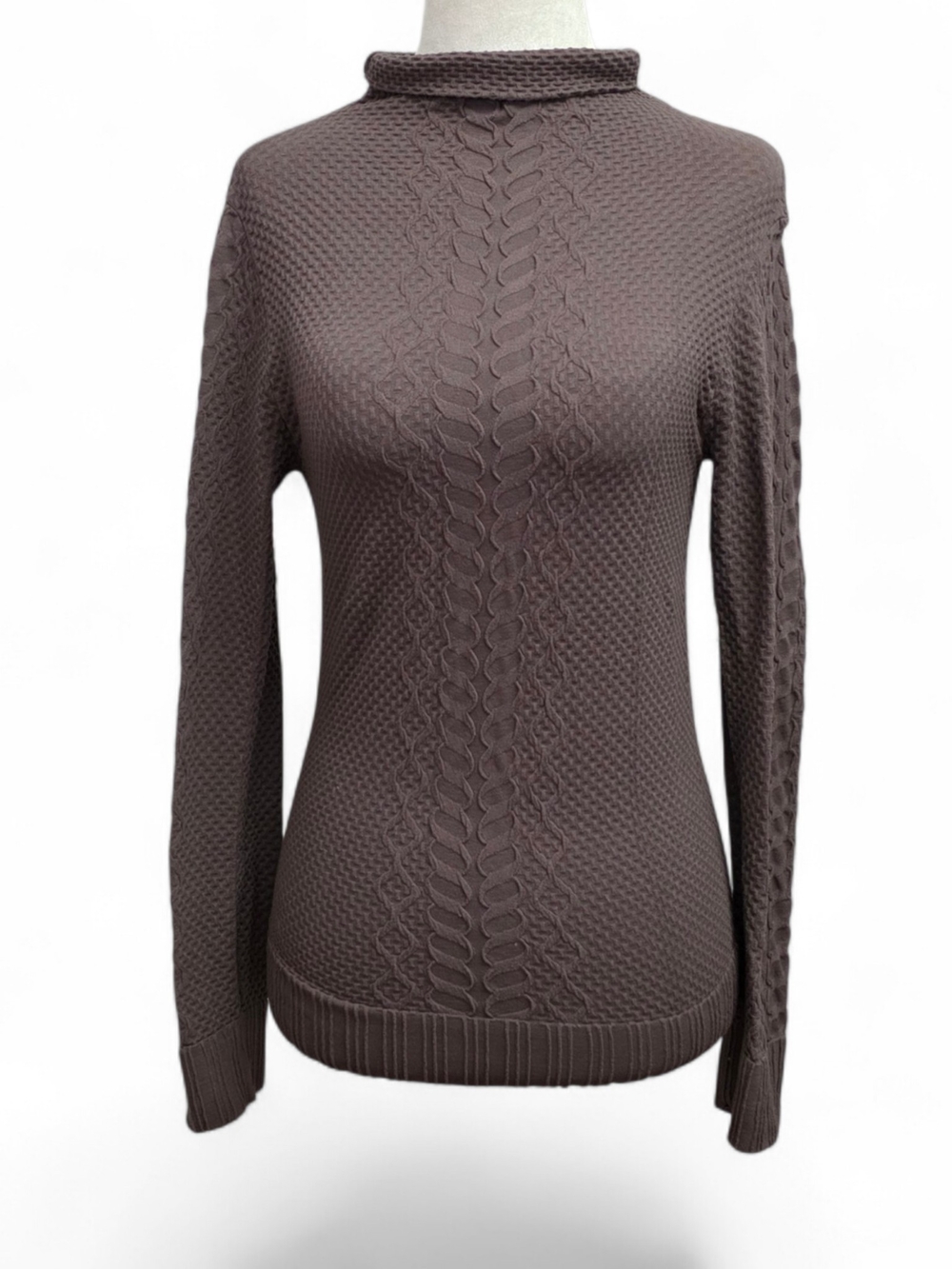 Embrace Your Love Women’s Cable Mock-Neck Sweater Top